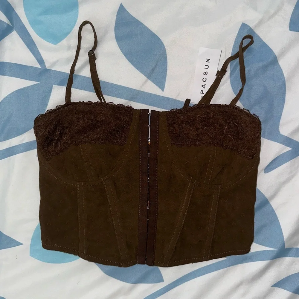 PacSun Brown Corset - Picture 4 of 5